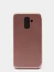 Розовый чехол книжка Samsung Galaxy A6 Plus 2018 / J8 2018