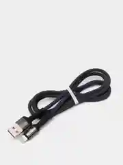 Серый кабель зарядки Micro-USB, Type-C, 8PIN-lightning, с подсветкой