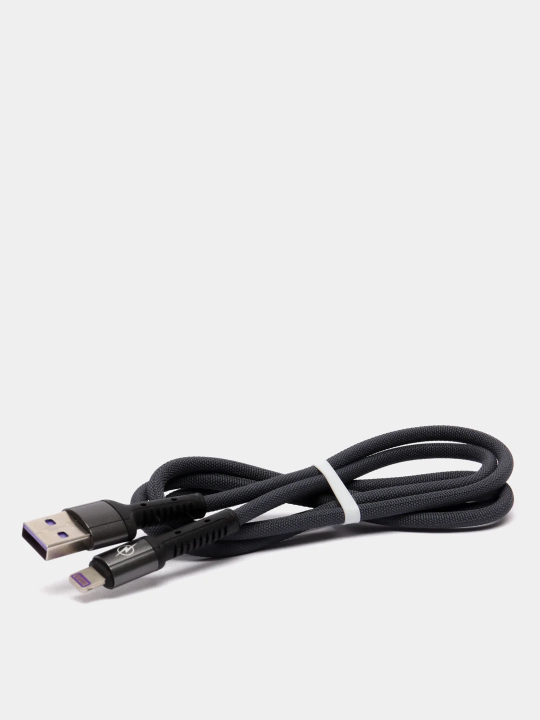 Серый кабель зарядки Micro-USB, Type-C, 8PIN-lightning, с подсветкой