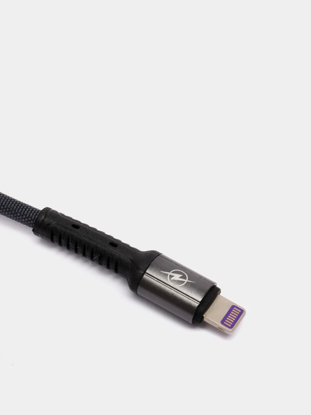 Серый кабель зарядки Micro-USB, Type-C, 8PIN-lightning, с подсветкой