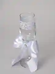Свадебные бокалы с белым бантом