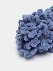 Голубой пряжа петельками Alize Puffy, большие петельки