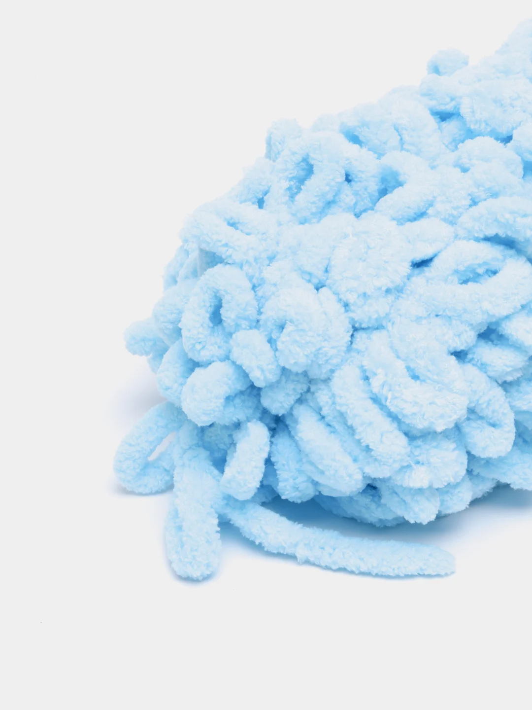 Бирюзовый пряжа петельками Alize Puffy, большие петельки