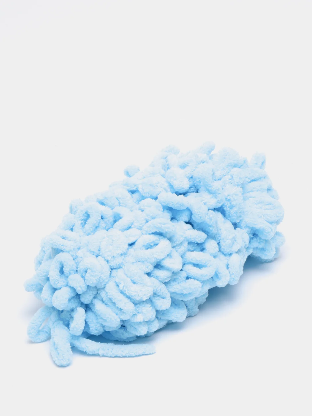 Бирюзовый пряжа петельками Alize Puffy, большие петельки