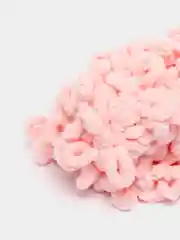 Пастельно-коралловый пряжа петельками Alize Puffy, большие петельки