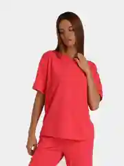 Кораллово-розовый футболка оверсайз Argo Classic, базовая