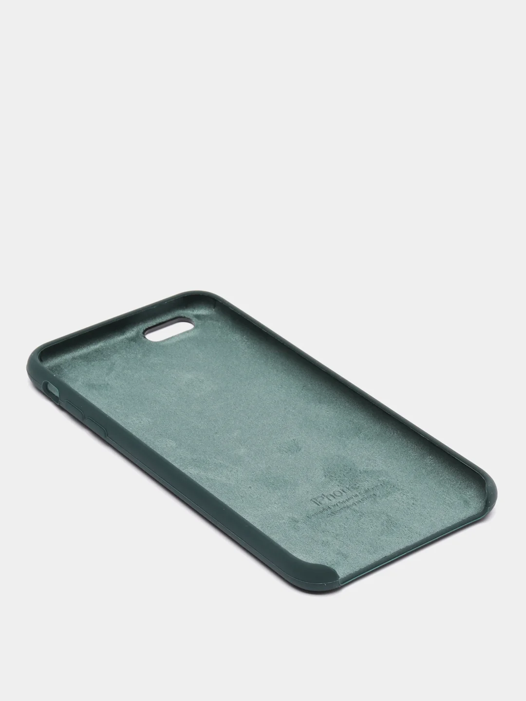 Тёмно-зелёный силиконовый чехол iPhone 6 Plus / 6S Plus, с открытым низом