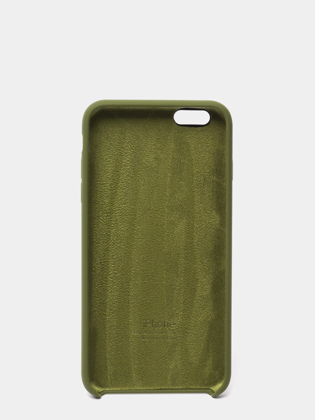 Зеленый силиконовый чехол iPhone 6 Plus / 6S Plus, с открытым низом