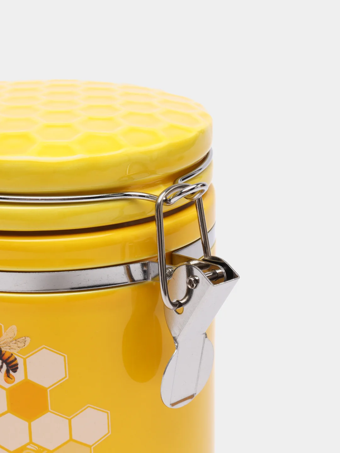Банка для сыпучих продуктов (клипс) "Honey" 15*10*16,5 см. v=800 мл