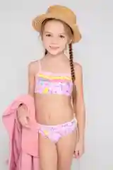 Розовый купальник раздельный Crockid 17001