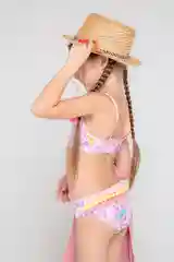 Розовый купальник раздельный Crockid 17001
