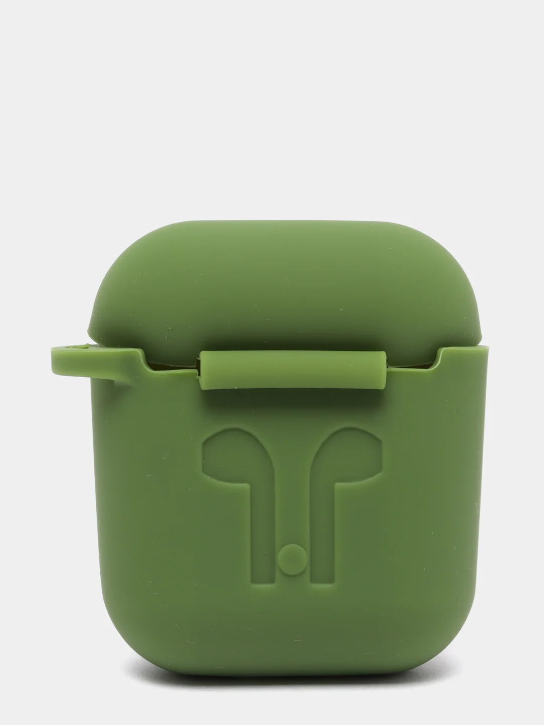Зеленый чехол для беспроводных наушников - бокса Airpods