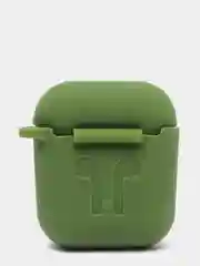 Зеленый чехол для беспроводных наушников - бокса Airpods