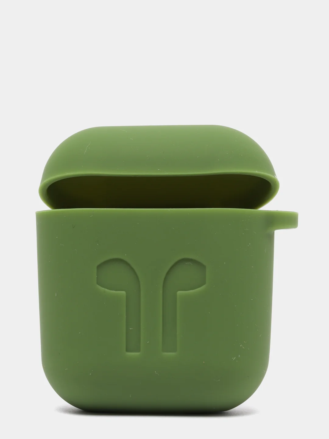 Зеленый чехол для беспроводных наушников - бокса Airpods