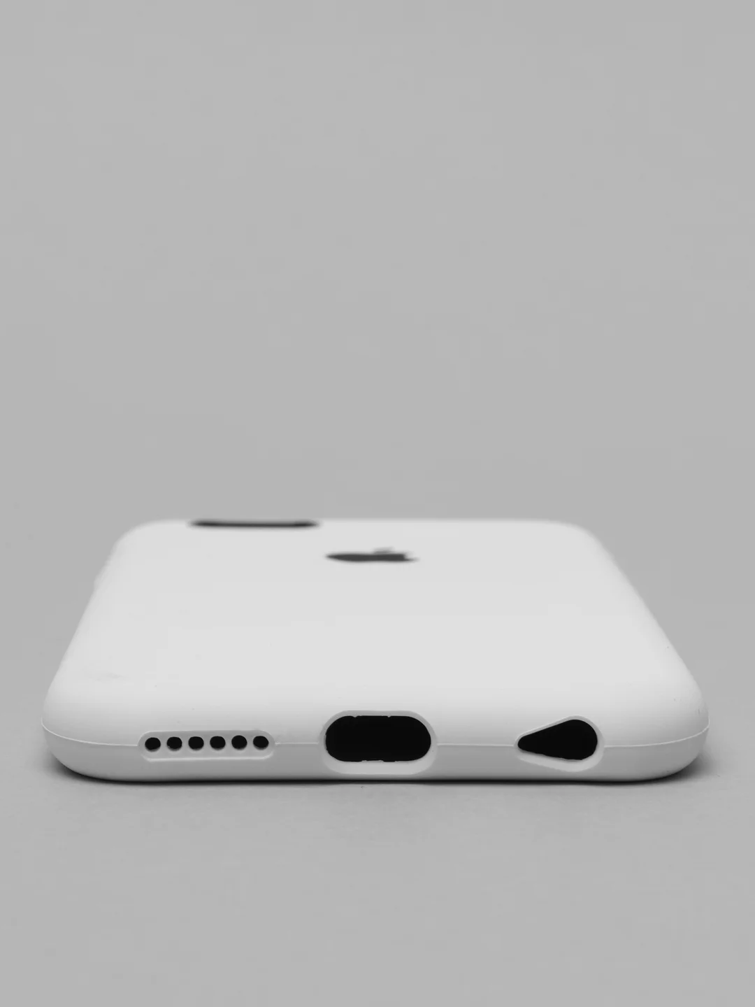 Белый силиконовый чехол iPhone 6 / iPhone 6S, Silicone Case, с закрытым низом