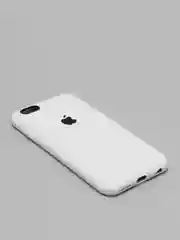 Белый силиконовый чехол iPhone 6 / iPhone 6S, Silicone Case, с закрытым низом