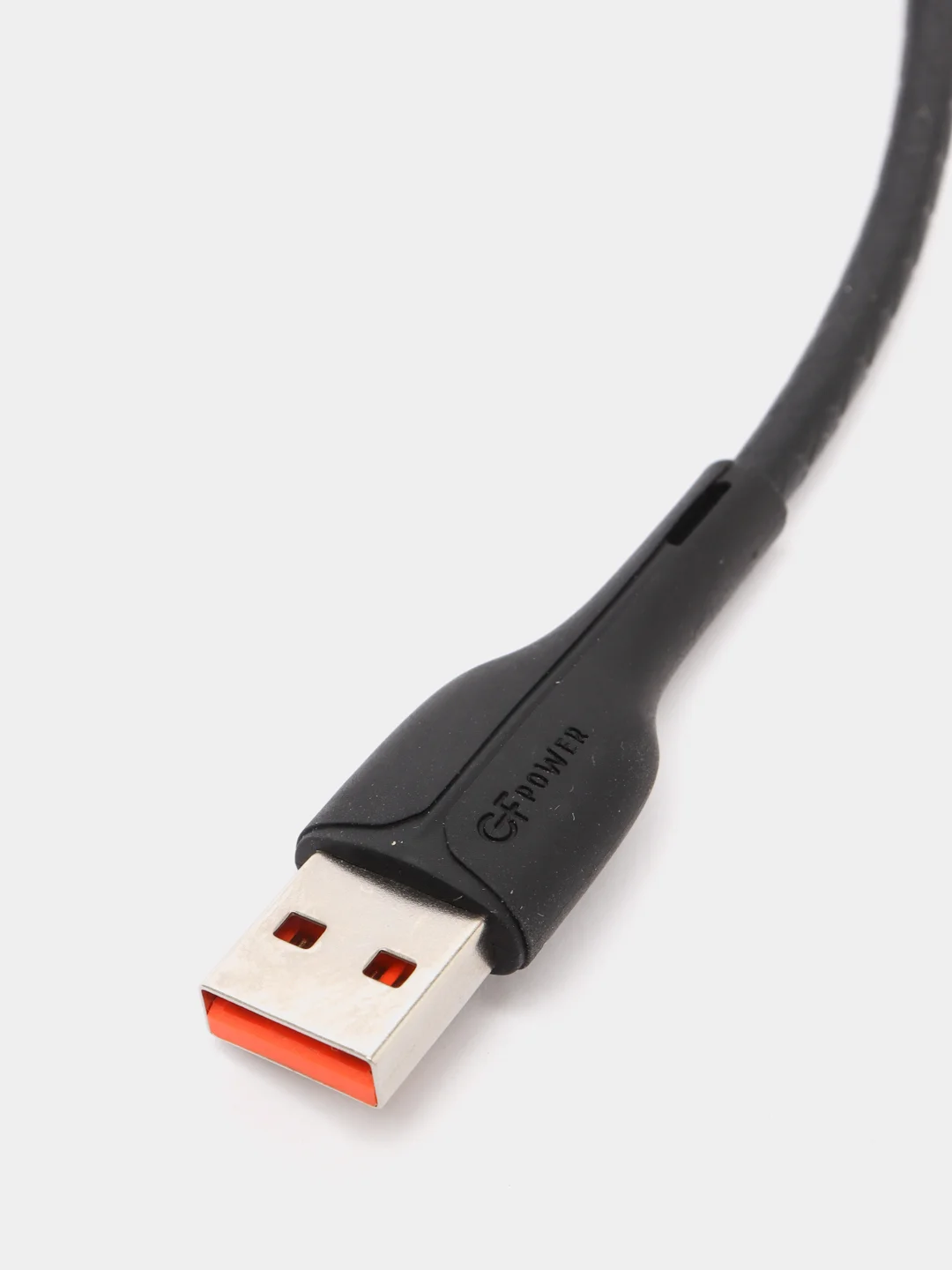 Черный кабель USB на Micro-USB "GFPower F16M", с индикацией, 1 метр, 3.6A, ПВХ, Android