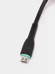 Черный кабель USB на Micro-USB "GFPower F16M", с индикацией, 1 метр, 3.6A, ПВХ, Android