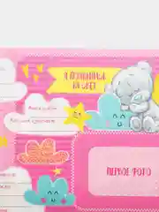 Розовый папка-плакат для новорожденного "Наша доченька", "Наш сыночек", "Наше чудо",  58 х 40 см