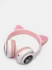 Розовый наушники беспроводные Bluetooth c кошачьими ушками CAT EAR STN-28