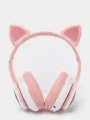 Розовый наушники беспроводные Bluetooth c кошачьими ушками CAT EAR STN-28