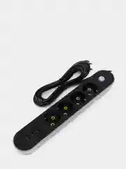 Угольный удлинитель сетевой фильтр с USB разъемами
