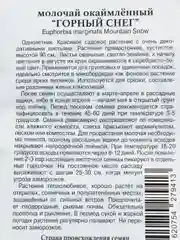 Семена цветы Молочай Горный снег