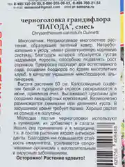 Семена цветы Черноголовка Пагода