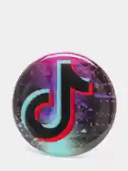 Хаки попсокет TikTok для смартфона (Tik tok, тик ток, тикток)