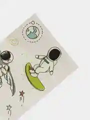 Бронзовый татуировка детская временная (переводная) космос неоновая светящаяся ночью