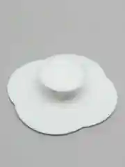 Белый силиконовый коврик для мытья кистей