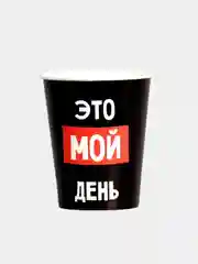 Красный стаканы бумажные с приколами, 6 штук