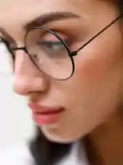 Черный имиджевые круглые, прозрачные очки MIRSEE, без диоптрий