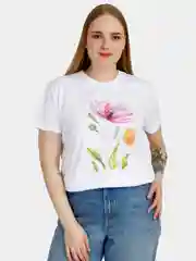 Белый футболка женская, подарок на новый год