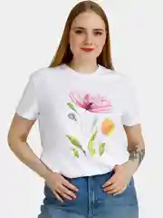 Белый футболка женская, подарок на новый год