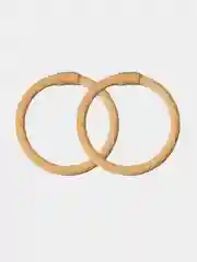 Ручки деревянные круглые плетеные, 2 штуки