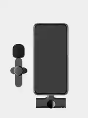 Черный микрофон петличный беспроводной для Iphone и android