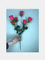 Бордовый искусственные цветы