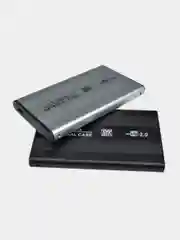 Серебряный корпус - кейс для внешнего жесткого диска (корпус) для HDD SSD 2,5 USB 2.0