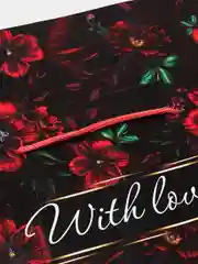 Пакет-коробка With love, 23 х 18 х 11 см