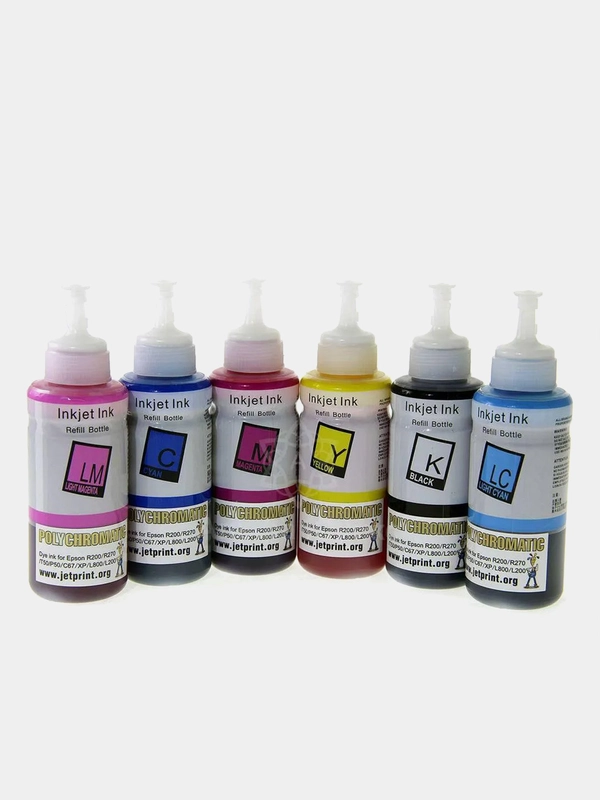 Чернила водные Polychromatic для принтеров Epson L800 / L805 / L1800 / L200 / R290