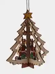 Елочные игрушки из дерева