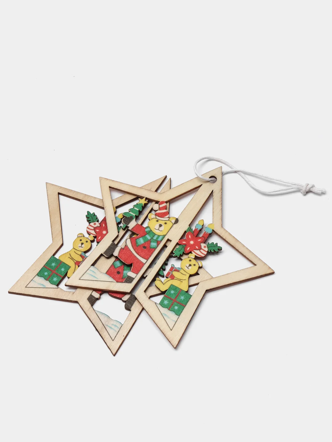 Елочные игрушки из дерева