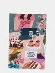 Открытка Birthday Girl "С днем рождения", в крафтовом конверте