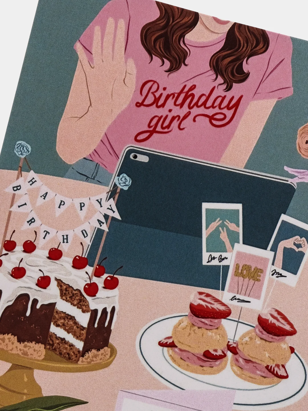 Открытка Birthday Girl "С днем рождения", в крафтовом конверте