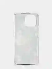 Индиго чехол Xiaomi Mi 11, Сяоми Ми 11, силиконовый с мраморным рисунком и цветами