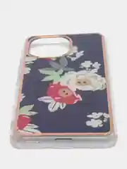Индиго чехол Xiaomi Mi 11, Сяоми Ми 11, силиконовый с мраморным рисунком и цветами