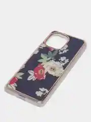 Индиго чехол Xiaomi Mi 11, Сяоми Ми 11, силиконовый с мраморным рисунком и цветами