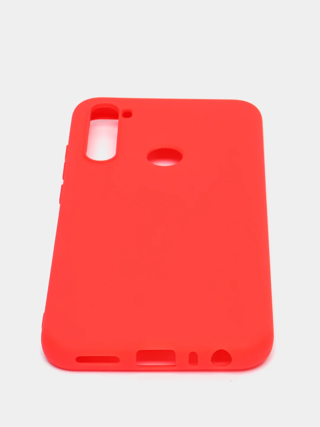 Красный силиконовый чехол Xiaomi Redmi Note 8T (Сяоми Редми Нот 8Т / Ноут), прозрачный
