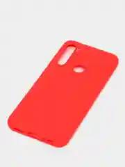 Красный силиконовый чехол Xiaomi Redmi Note 8T (Сяоми Редми Нот 8Т / Ноут), прозрачный